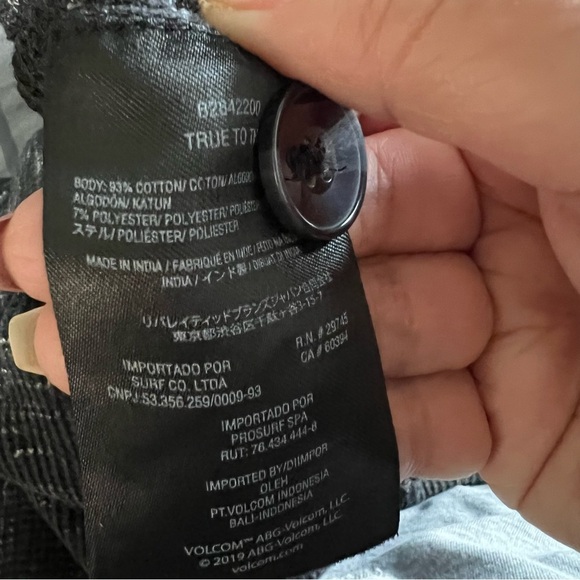 Volcom Lived In Long Jam Jams Heathered Romper - Picture 13 of 13